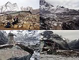 To Gokyo 2-2 Jerome Ryan At Lhabarma, Luza With Trekker Monument, Jerome Ryan At Pass